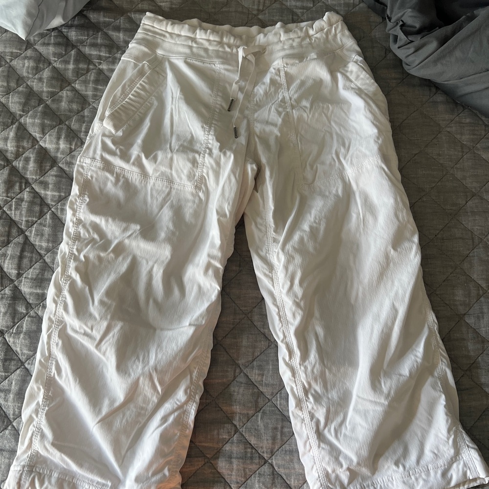 Lululemon White Dance Pants Cropped